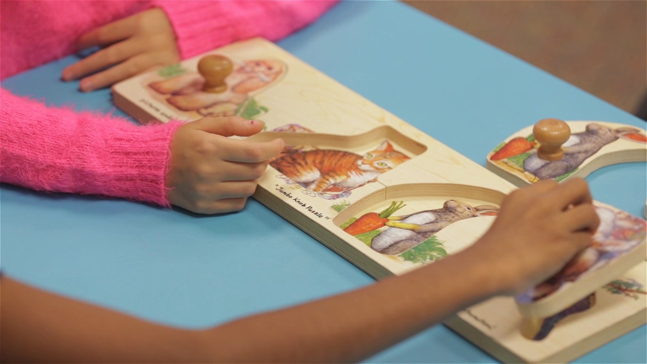 Playing Puzzles with an Autistic Child