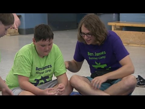 Summer camp for autistic children