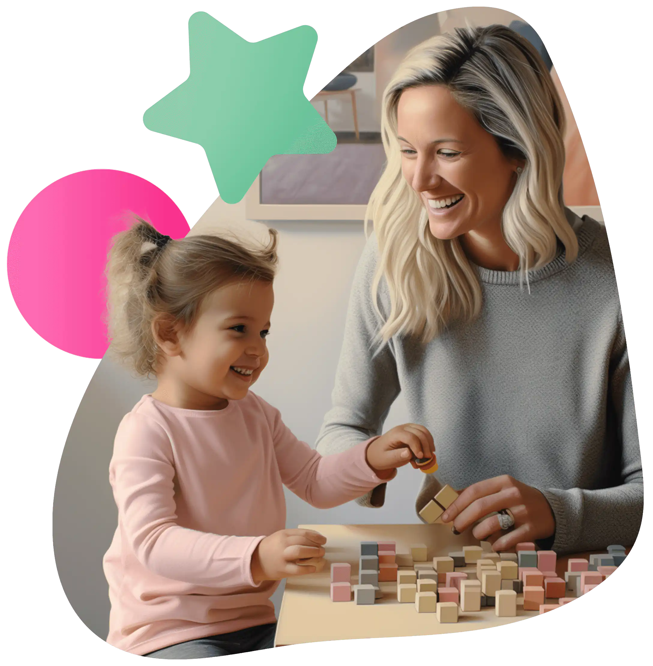 aba therapy with little girl