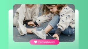 A child tying shoe laces independently is a real-life example of stimulus control transfer used in ABA therapy