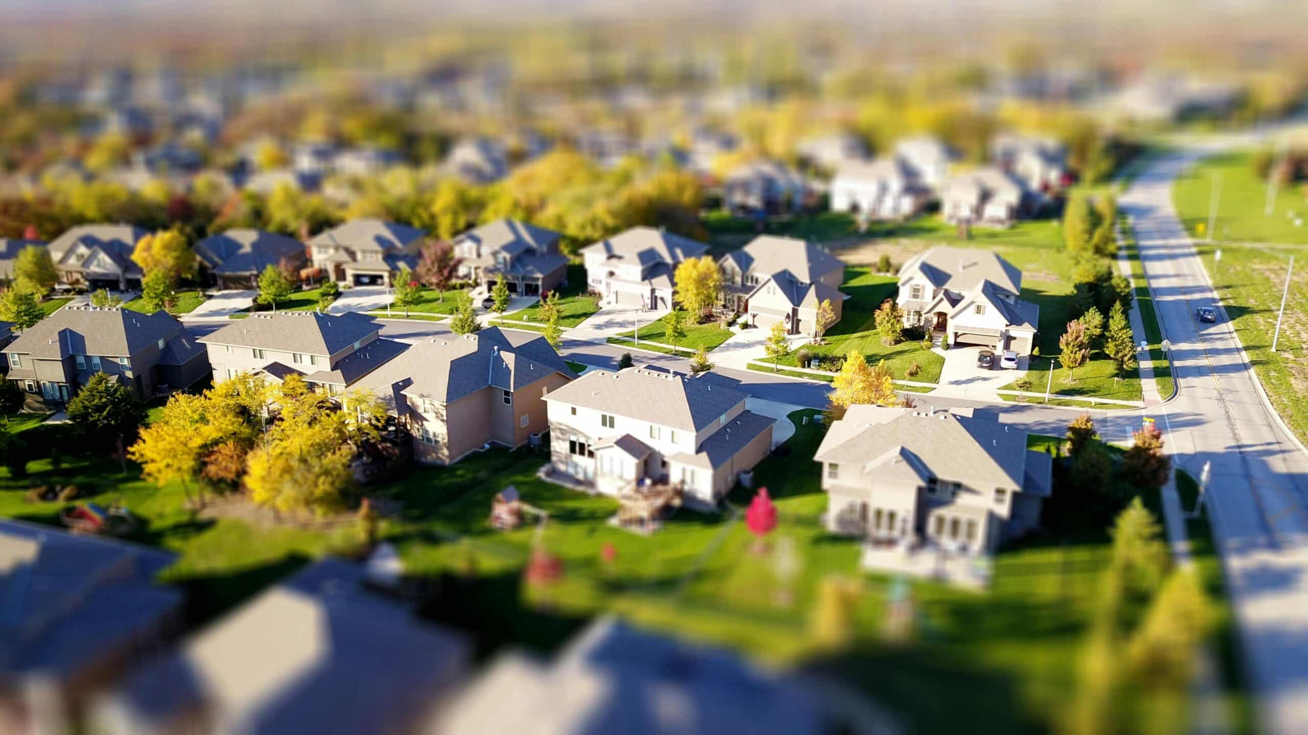 Houses from a bird's eye view