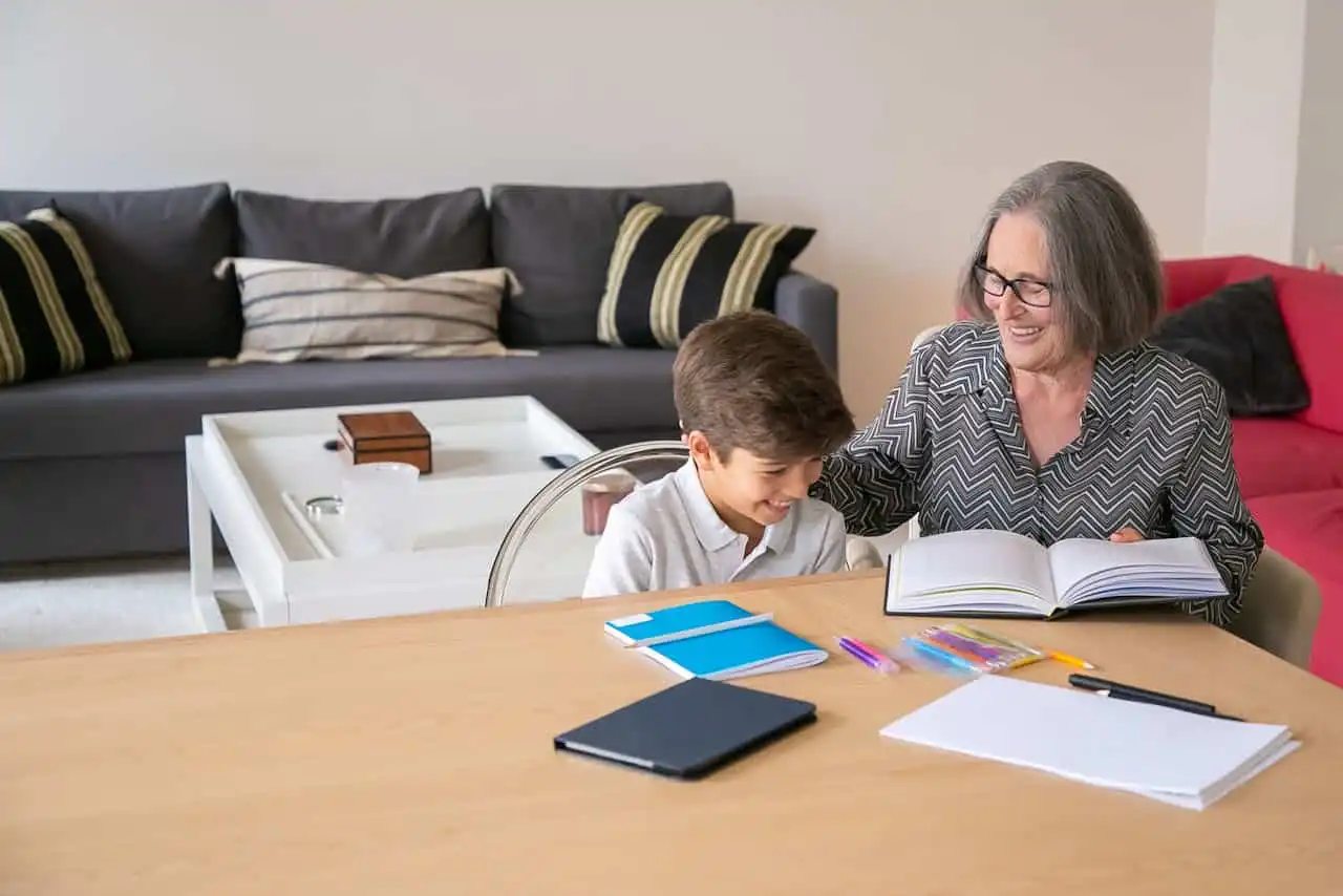 ABA therapist with autistic client