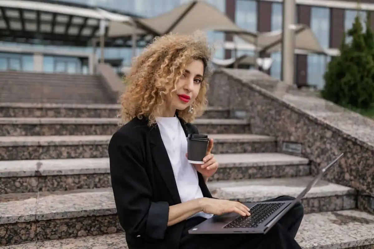 BCBA's women sitting on stairway.jpg