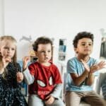 aba therapy and nonverbal children posing for a photo