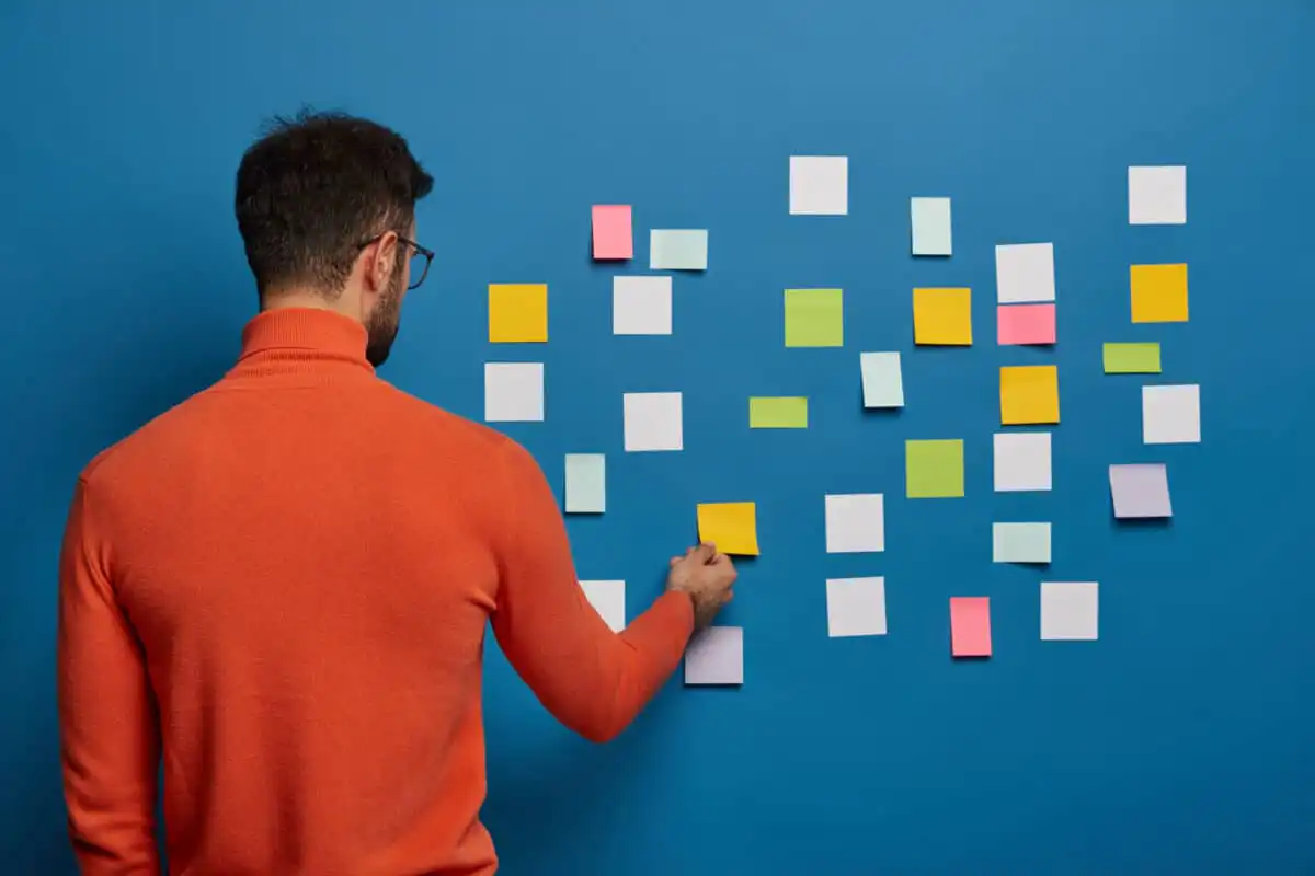 define tacting with sticky notes