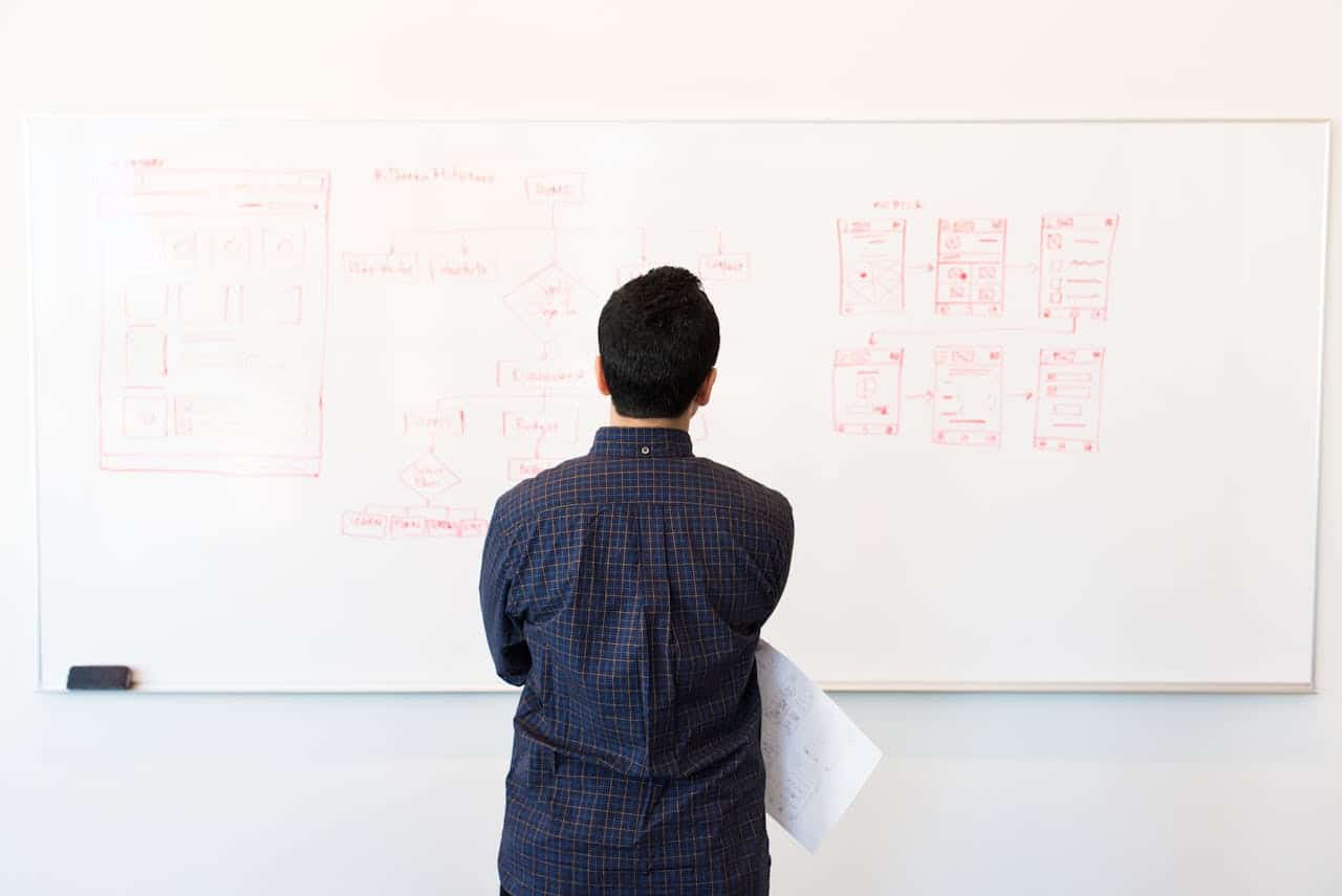 guy standing in fron of whiteboard with scribbles on how long to get rbt certification