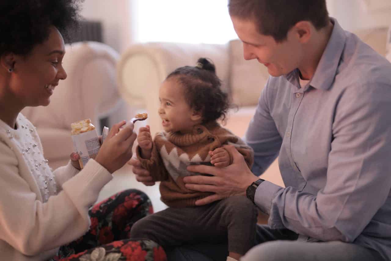 mom feeding daughter ice cream for aba therapy for adhd