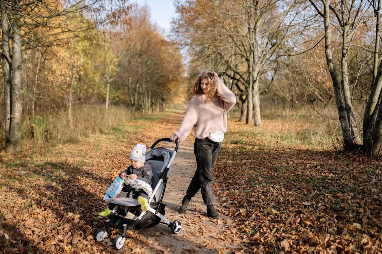 nature walk aba therapy during autumn